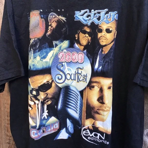 Vintage y2k Soul fest 2000 Maze KCI and Jojo band rap tee mens xxl